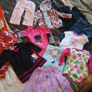 12 month little girls clothes 10 items